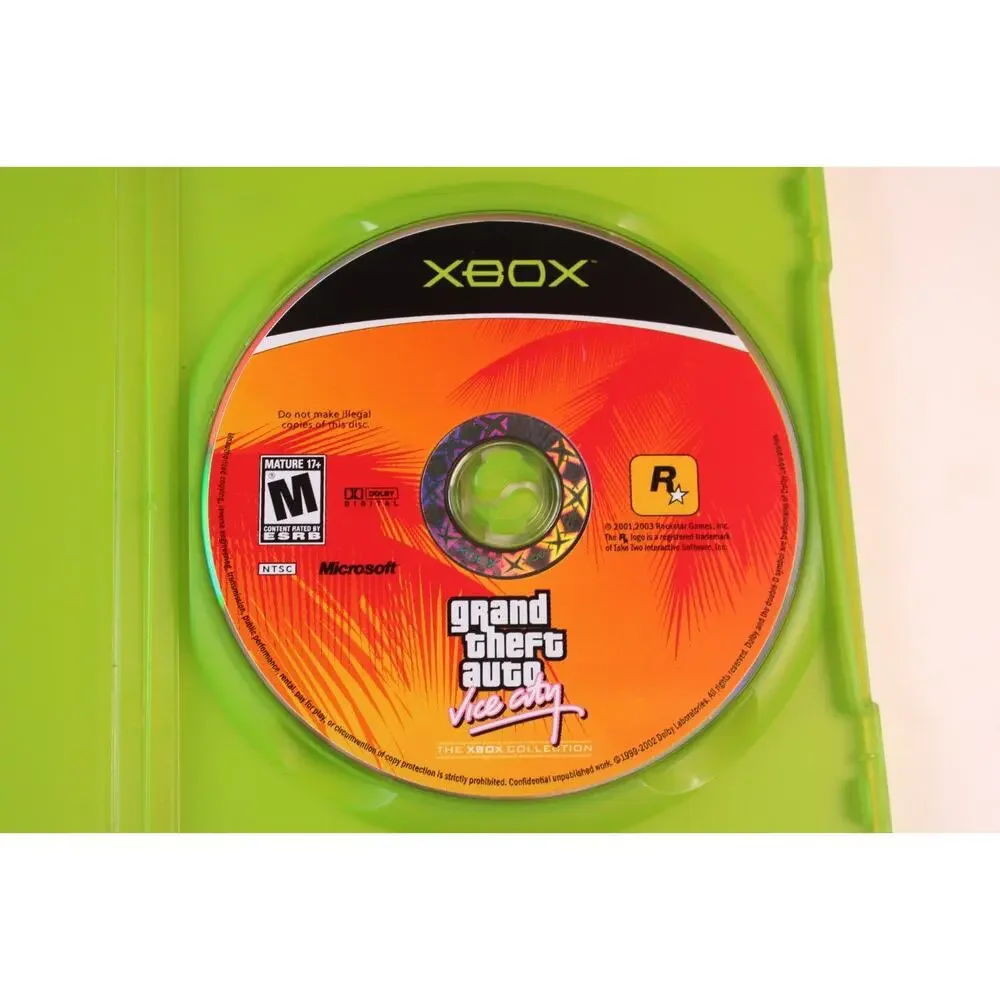 Grand Theft Auto: Vice City The Xbox Collection (Microsoft Xbox) Tested/Works